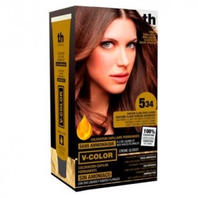 Th pharma v-color tinte nº 5.34 sin amoniaco castaño claro dorado acobrado