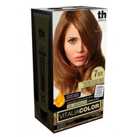 Th pharma v-color tinte nº 7.03 sin amoniaco rubio medio natural dorado