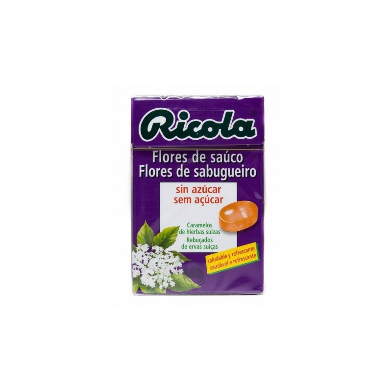 Ricola caramelo flores de sauco 50 g. Ricola