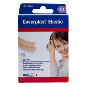 Coverplast elastic aposito adhesivo sin latex 76 x 25 mm 10 strips