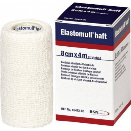 Elastomull Haft. Venda elástica cohesiva de gasa 6 cm x 4 m - 10 unidades