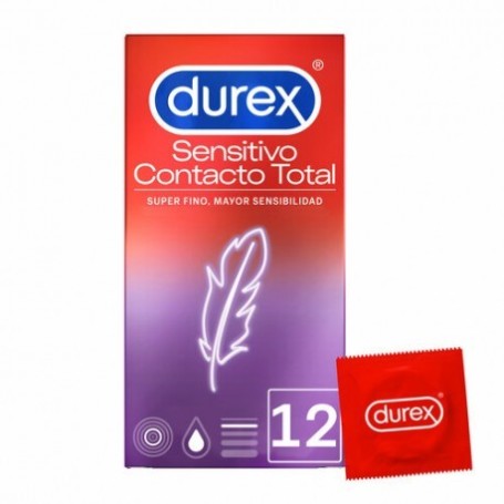 Durex preservativos  sensitivo contacto total 12 unidades