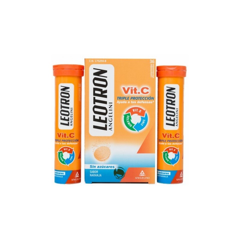 Leotron vitamina c comprimidos efervescentes 36 u. Leotron