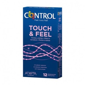 Control intense touch and feel preservativos 12 unidades