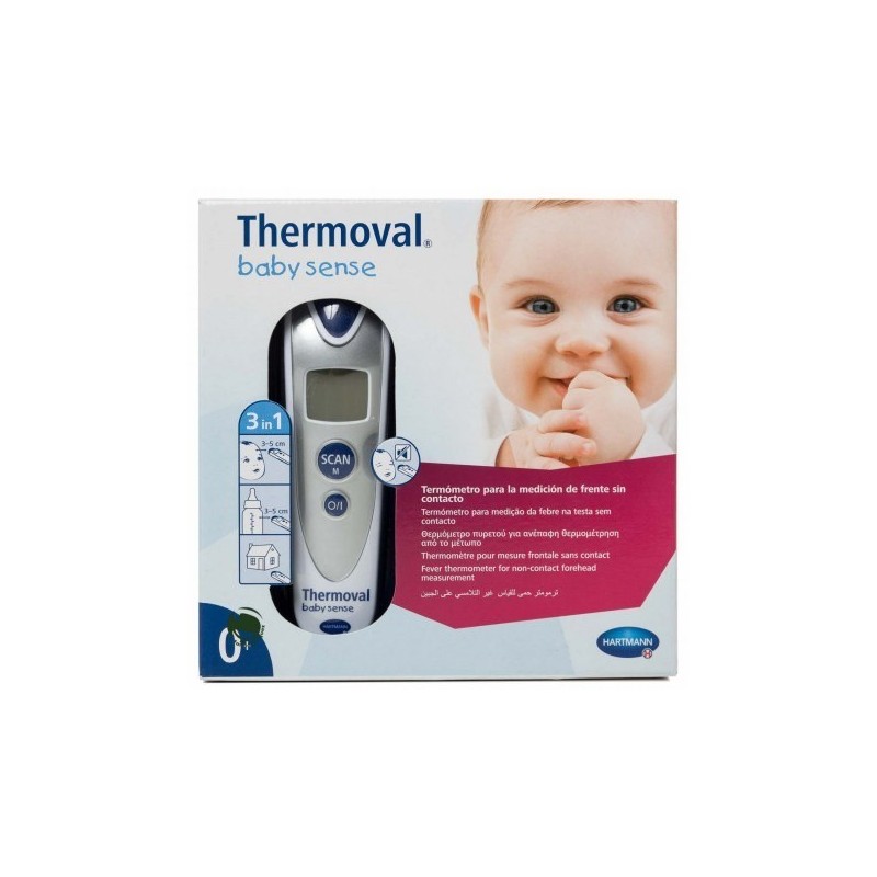 Thermoval termometro infrarrojo frente y ambiente baby sense Hartmann