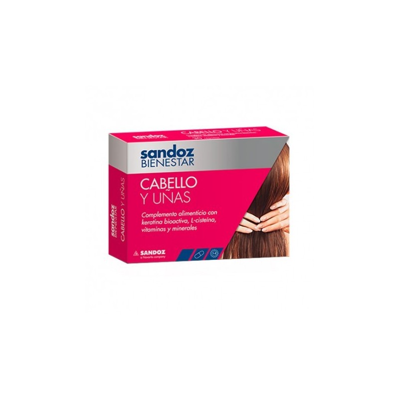 Sandoz bienestar cabello y uñas tripack 3x30 cápsulas Sandoz