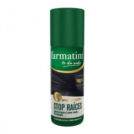 Farmatint spray retocador stop raíces negro 75ml
