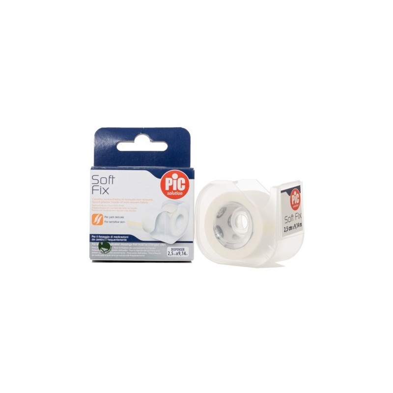 Pic soft fix esparadrapo tnt con dispensador 2,5 x 9,14 m PIC