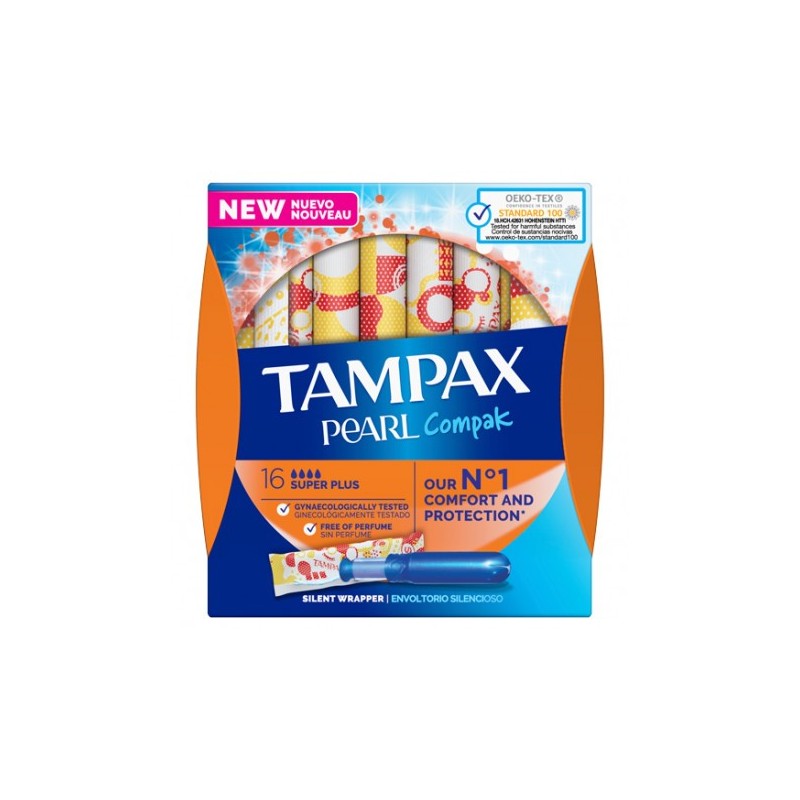 Tampax pearl compak pearl super plus 16 unidades TAMPAX