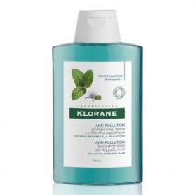 Klorane champú anti-polución menta acuática 200ml