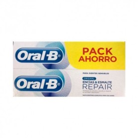 Oral b repair original duplo pasta dental encías y esmalte 2x100ml ...