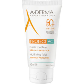 A-derma protect ac fluido matificante spf50+ 40 ml.
