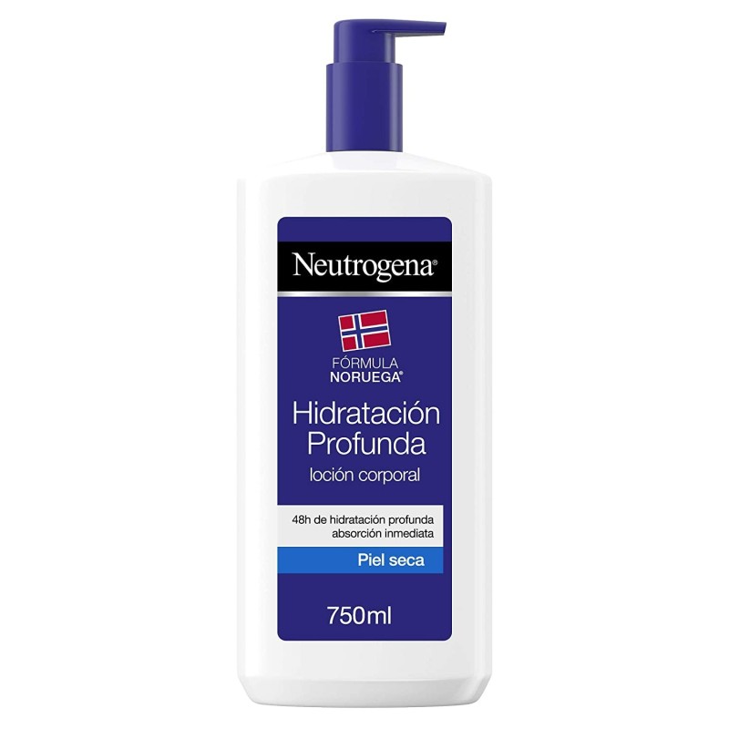 Neutrogena locion corporal hidratacion profunda piel seca 750 ml Ne...