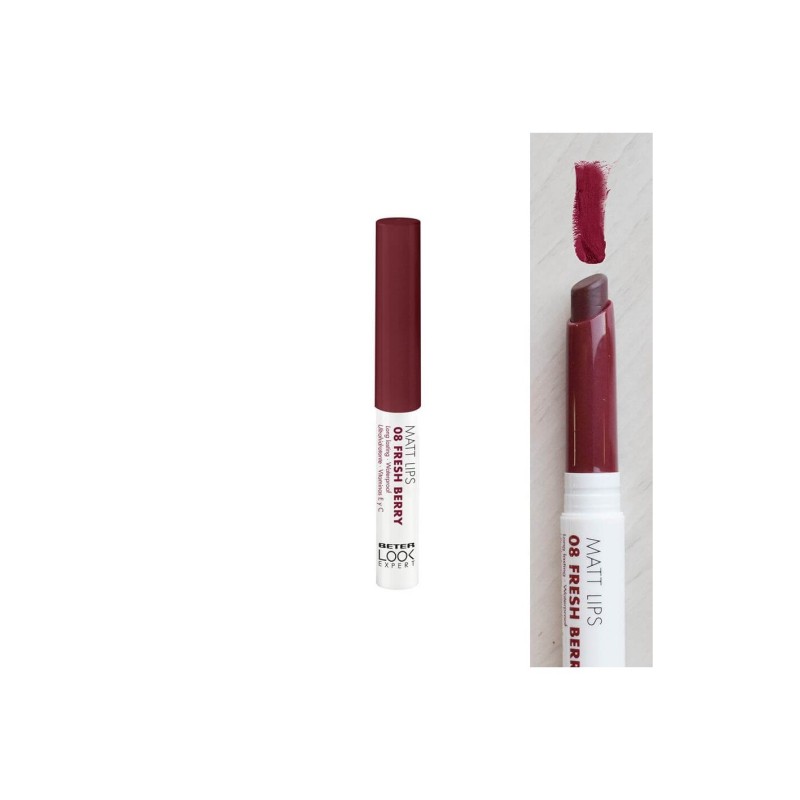 Lipstick matt lips 1 unidad color 08 fresh berry