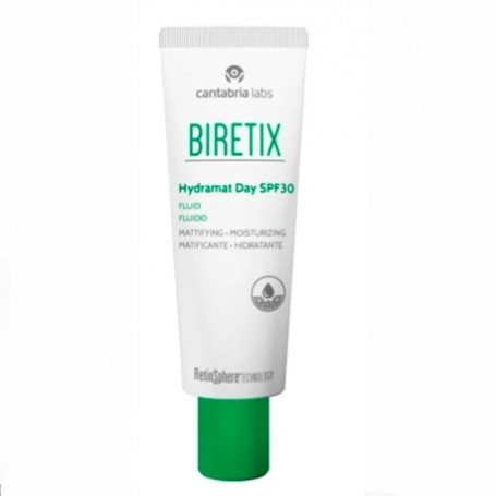 Biretix hydramat day spf 30 fluido matificante hidratante 1 envase 50 ml