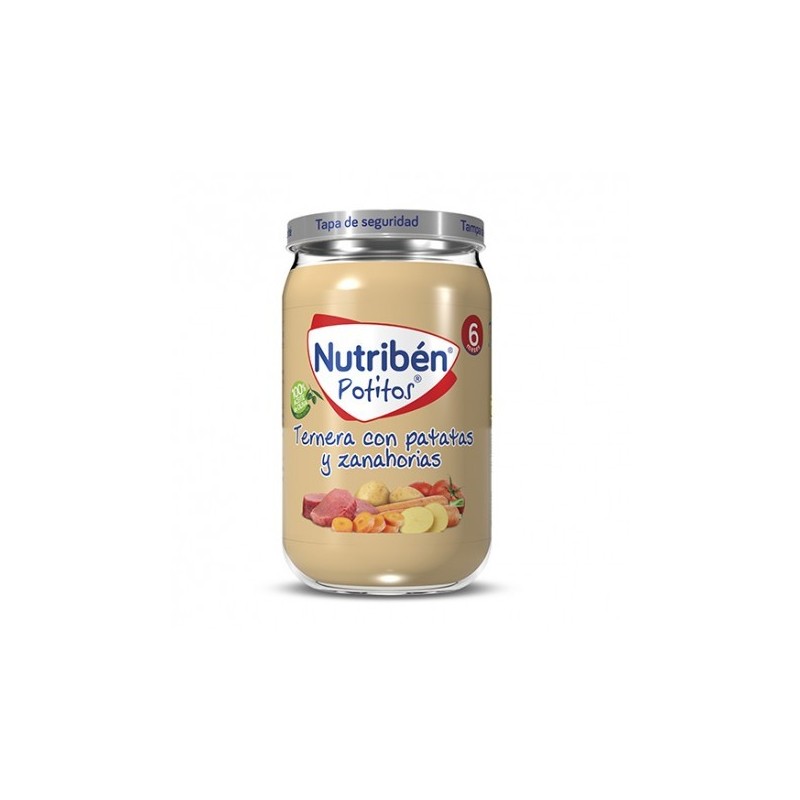 Nutribén potitocomida ternera con patatas y zanahoria 235g Nutribén