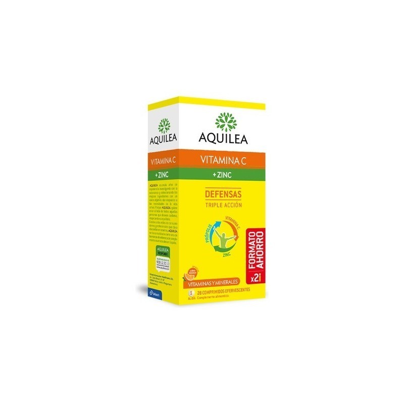 Aquilea vitamina c + zinc 28 comprimidos efervescentes URIACH CONSU...