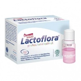 Lactoflora protector intestinal infantil fresa 10 viales