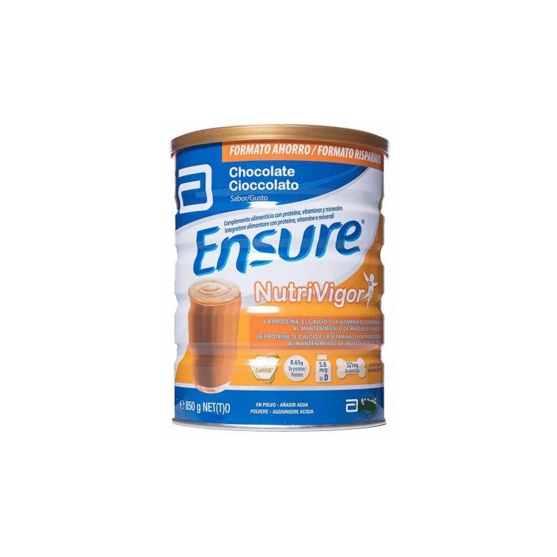 Ensure nutrivigor 1 lata 850 g sabor chocolate ABBOTT LAB