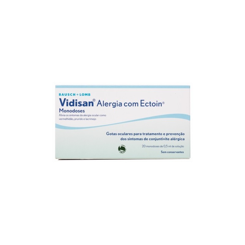 Vidisan alergia con ectoin colirio monodosis 20 envases 0,5 ml BAUS...