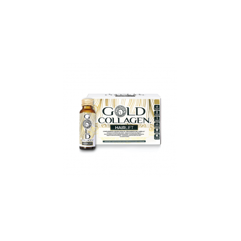 Gold collagen hairlift 10 frascos 50 ml MINERVA RESEARCH LABS