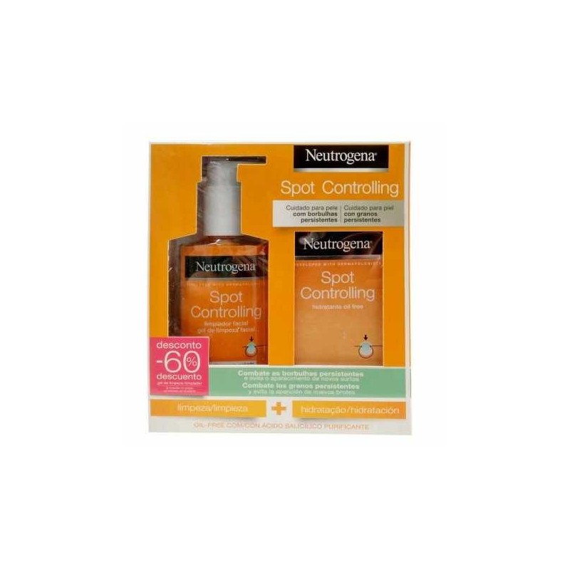 Neutrogena spot controlling pack hidratante+limpiador