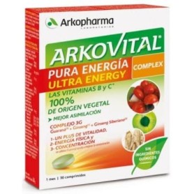 Arkovital pura energia ultra energy complex 30 comprimidos