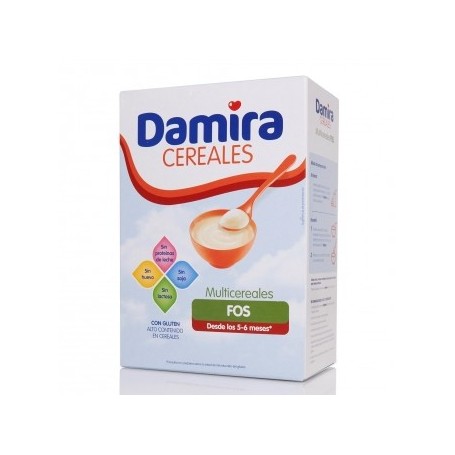 Damira papilla multicereales fos 600 g  (300 g 2 envases)