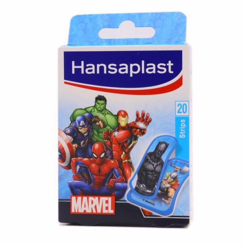 Hansaplast marvel aposito adhesivo 2 tamaños 20 strips BDF