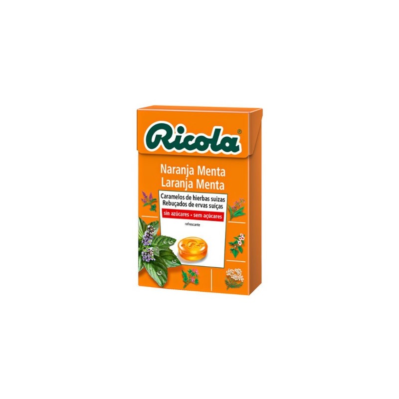 Caramelo ricola naranja menta 50g