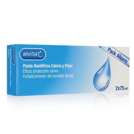 Alvita pasta dental calcio y fluor duplo 75 ml 2