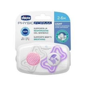 Chupete physio ligh rosa 2-6 m 2 uds