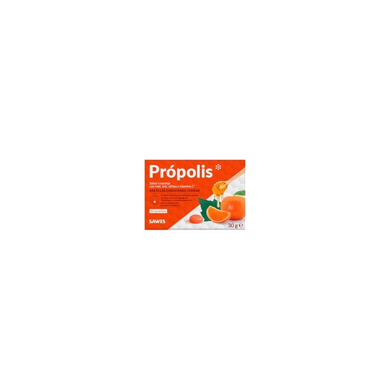 Propolis sawes en caramelos sin az+car naranja 2