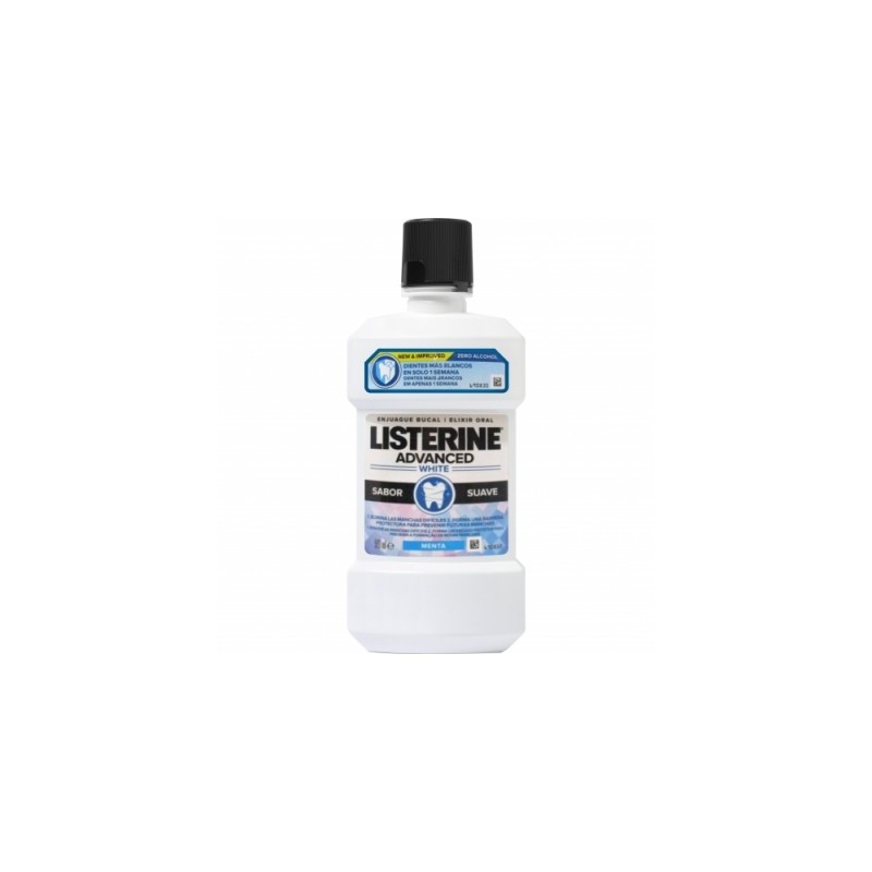 LISTERINE ADVANCED WHITE 1 BOTELLA 500 ml SABOR SUAVE