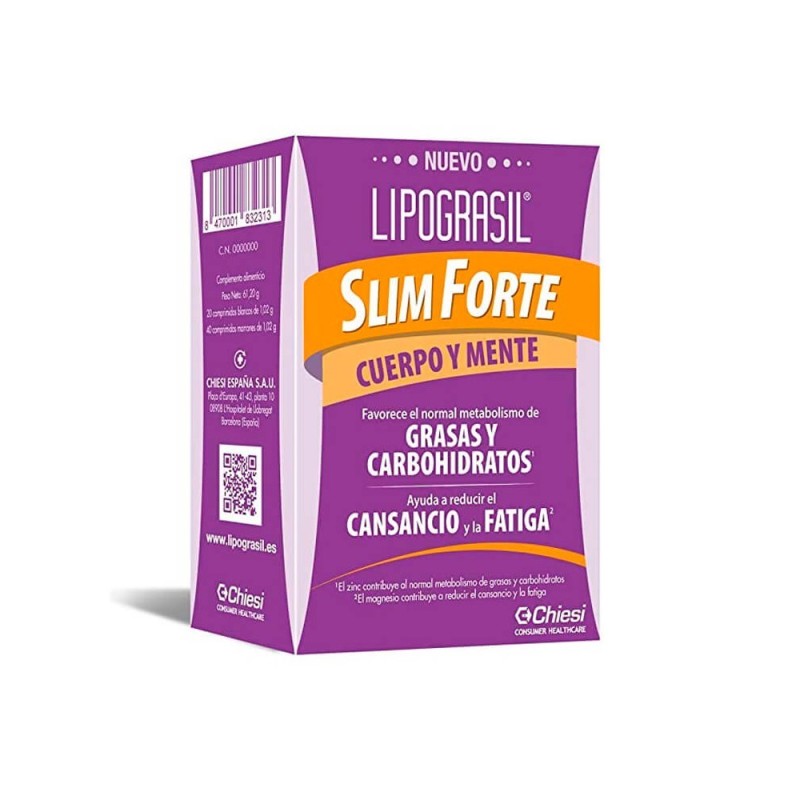 LIPOGRASIL SLIM FORTE 20 + 40 COMPRIMIDOS