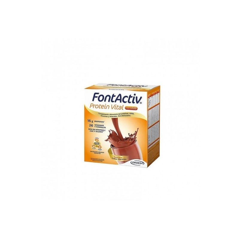 FONTACTIV PROTEIN VITAL 14 SOBRES 30 g SABOR CHOCOLATE