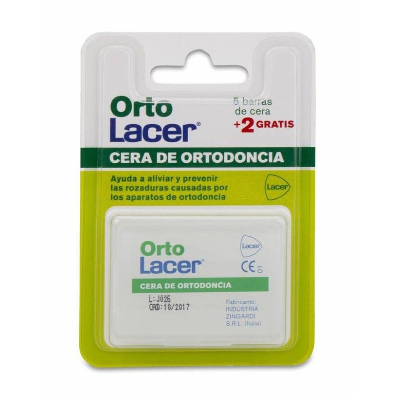 CERA ORTODONCIA PROTECTORA ROZADURA ORTOLACER 7 BARRITAS