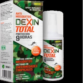 Repelente de mosquitos en spray marca Dexin