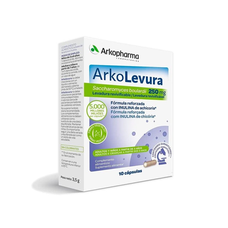 ARKO-LEVURA SACCHAROMYCES BOULARDII 250 mg 10 CAPSULAS