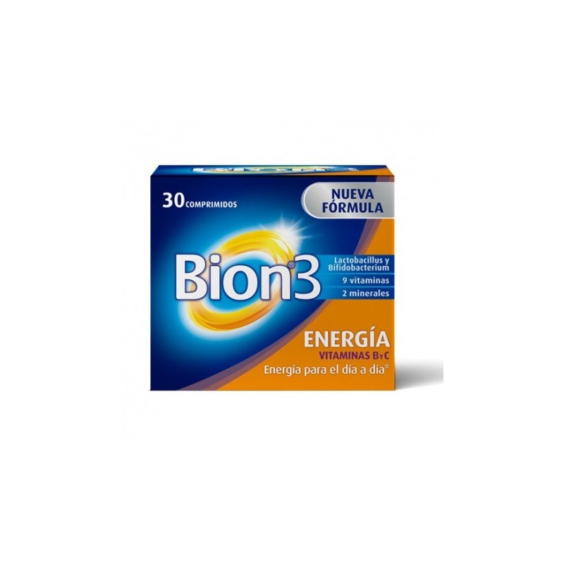 Bion3 energía vitamina b y c 30 comprimidos Bion3