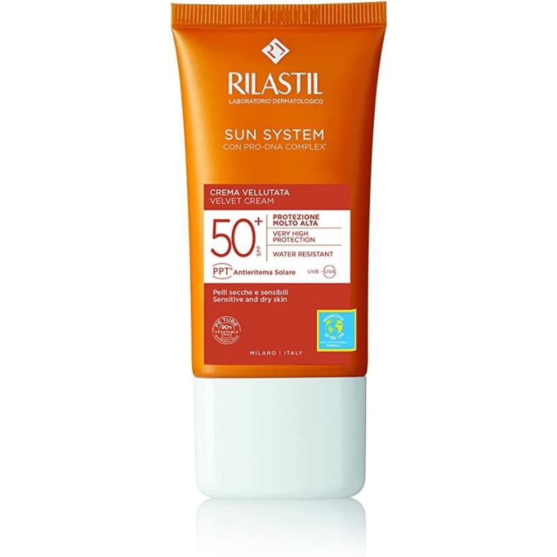 RILASTIL SUN SYSTEM 50+ CREMA VELVET 1 ENVASE 50 ML