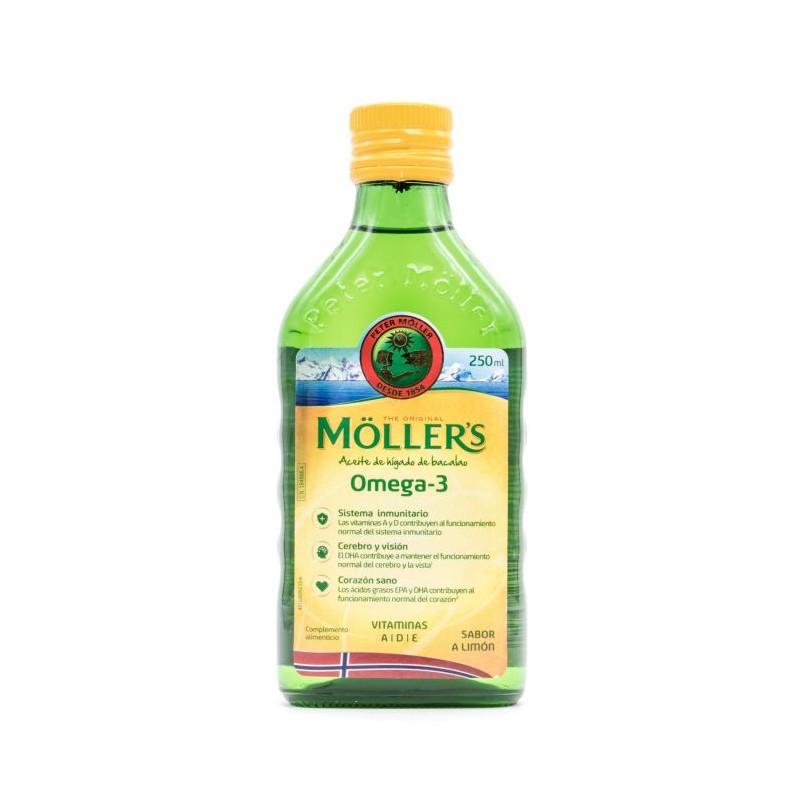 Ofertas Aceite de Hígado de Bacalao Sabor Limón Moller's 250ml