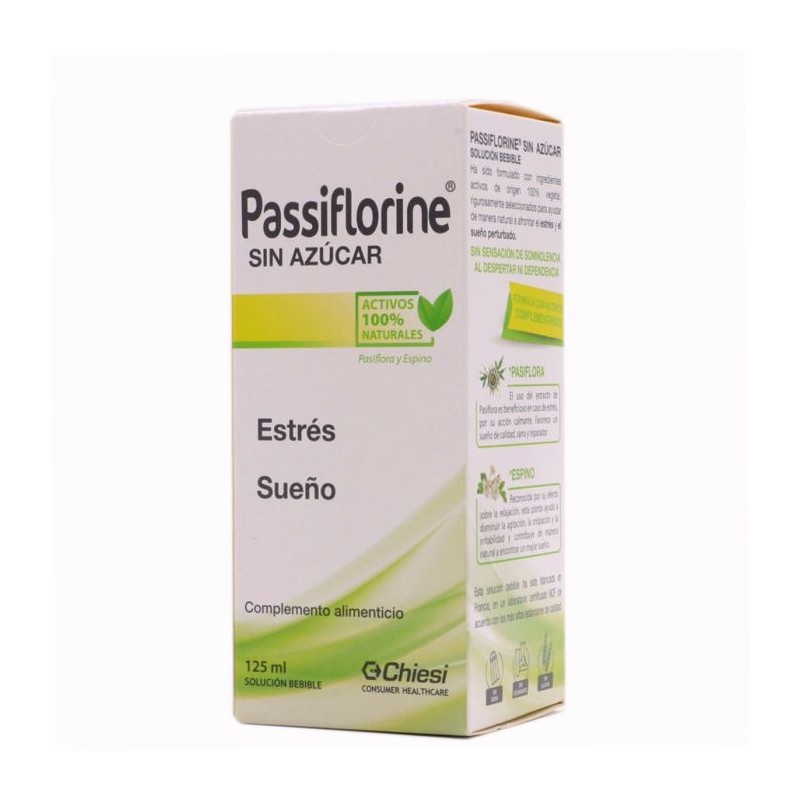 Passiflorine Sin Azucar 125ml Estrés Sueño Chiesi