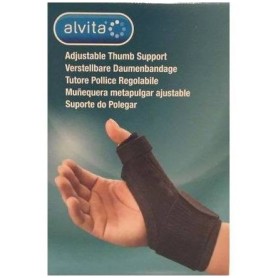 Muñequera metapulgar alvita ajustable talla-2 contorno de muñeca 19-23 cm