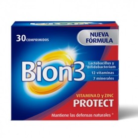 Bion3 protect vitamina d y zinc 30 comprimidos