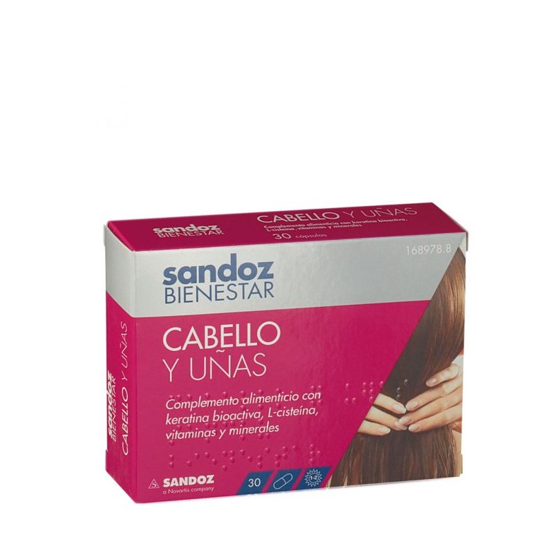 Sandoz Bienestar cabello y Uñas 30 Cápsulas