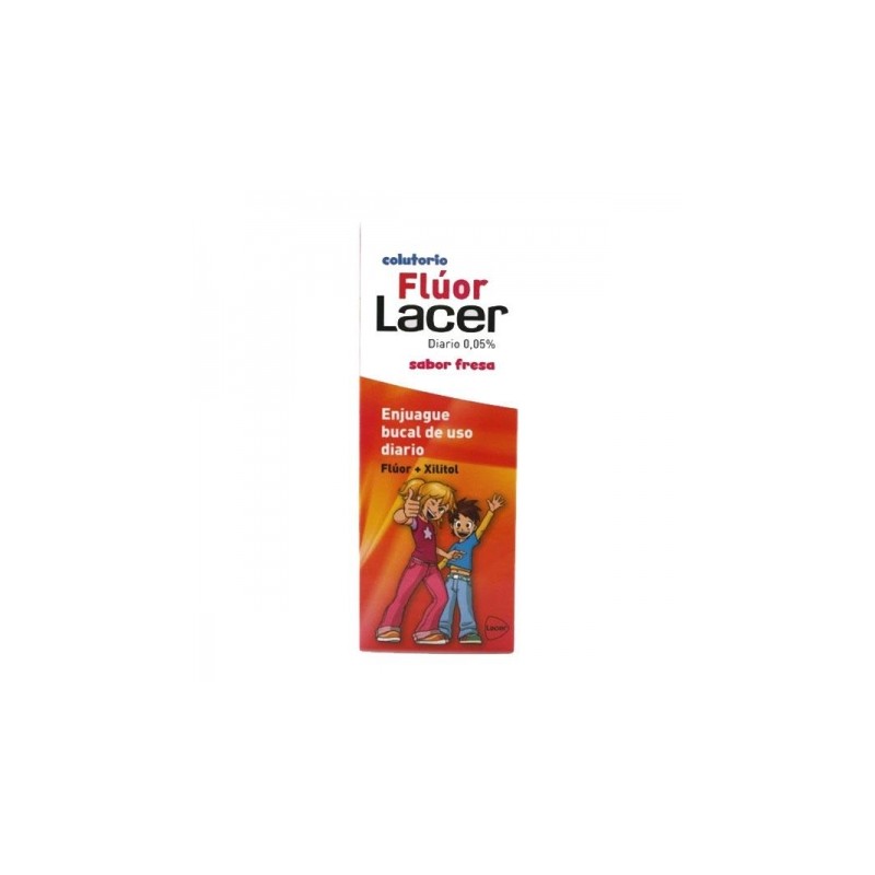 Flúor Lacer Colutorio Infantil Diario 0.05% Fresa 500ml