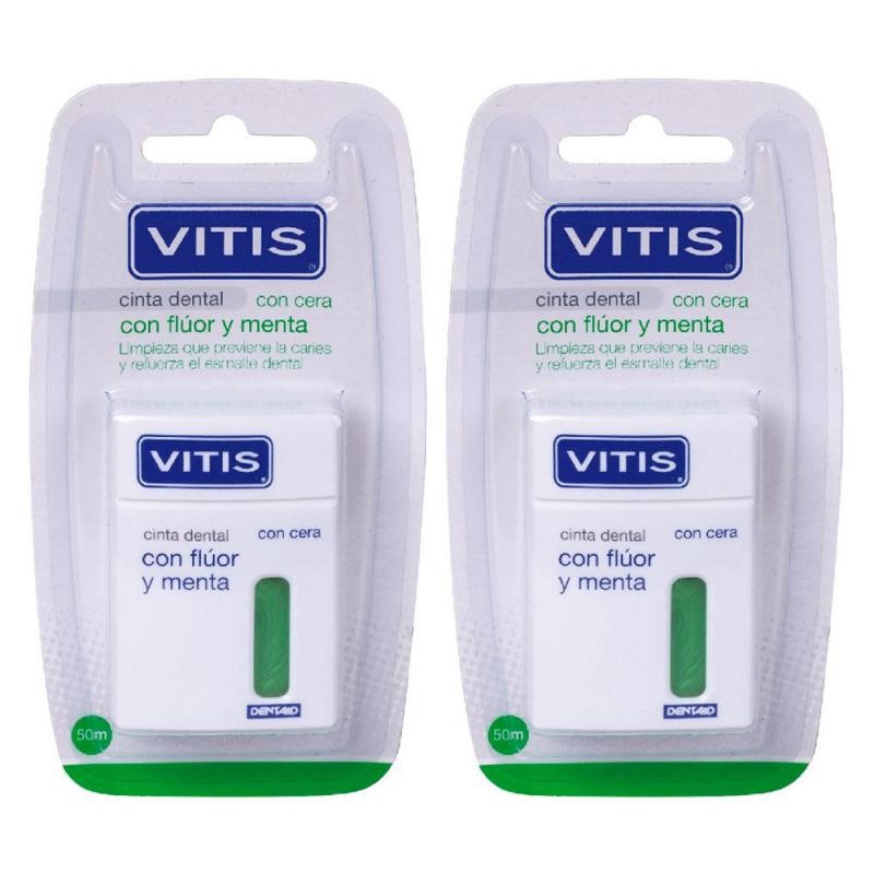 Cinta Dental Vitis Flúor y Menta Duplo