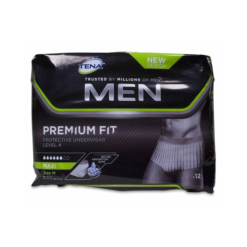 TENA Men Premium Fit Protective Underwear Talla M 12uds