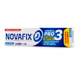 Novafix Pro 3 Crema Prótesis Dental Ultrafuerte Sin Sabor 70g